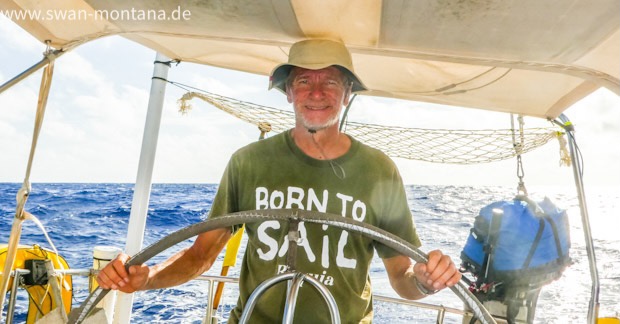 Markus Bocks, Skipper der SY Montana, Swan 48 bei der Atlantiküberquerung 2020