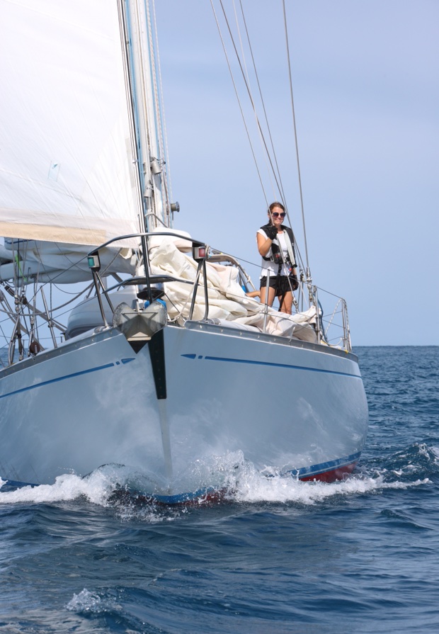 SY Montana, Swan 48 shortly before finish in St. Lucia at the ARC 2020