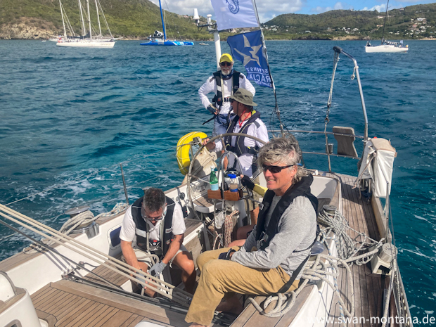 SY Montana, Swan 48 before start of RORC600
