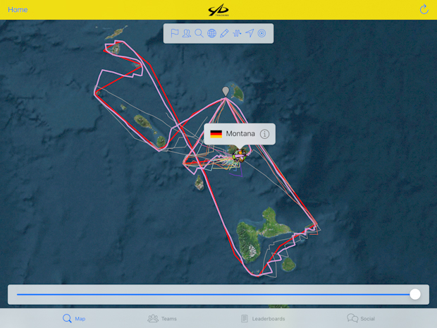 SY Montana, Swan 48, gesegelter Track auf der RORC600