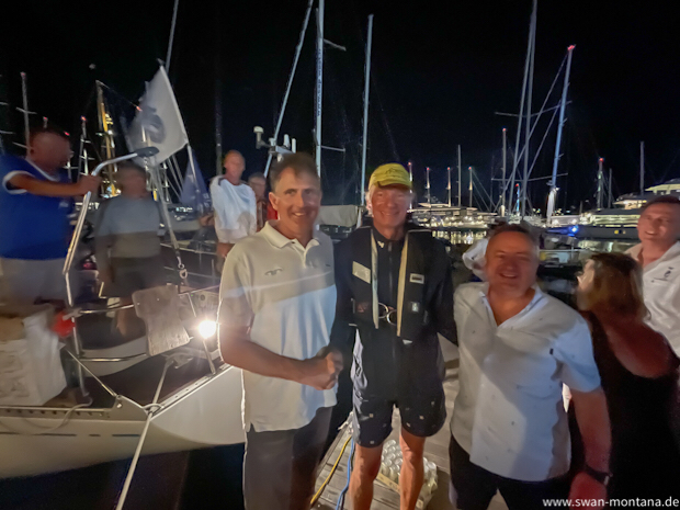 SY Montana, Swan 48 nach Zieldurchgang der RORC600