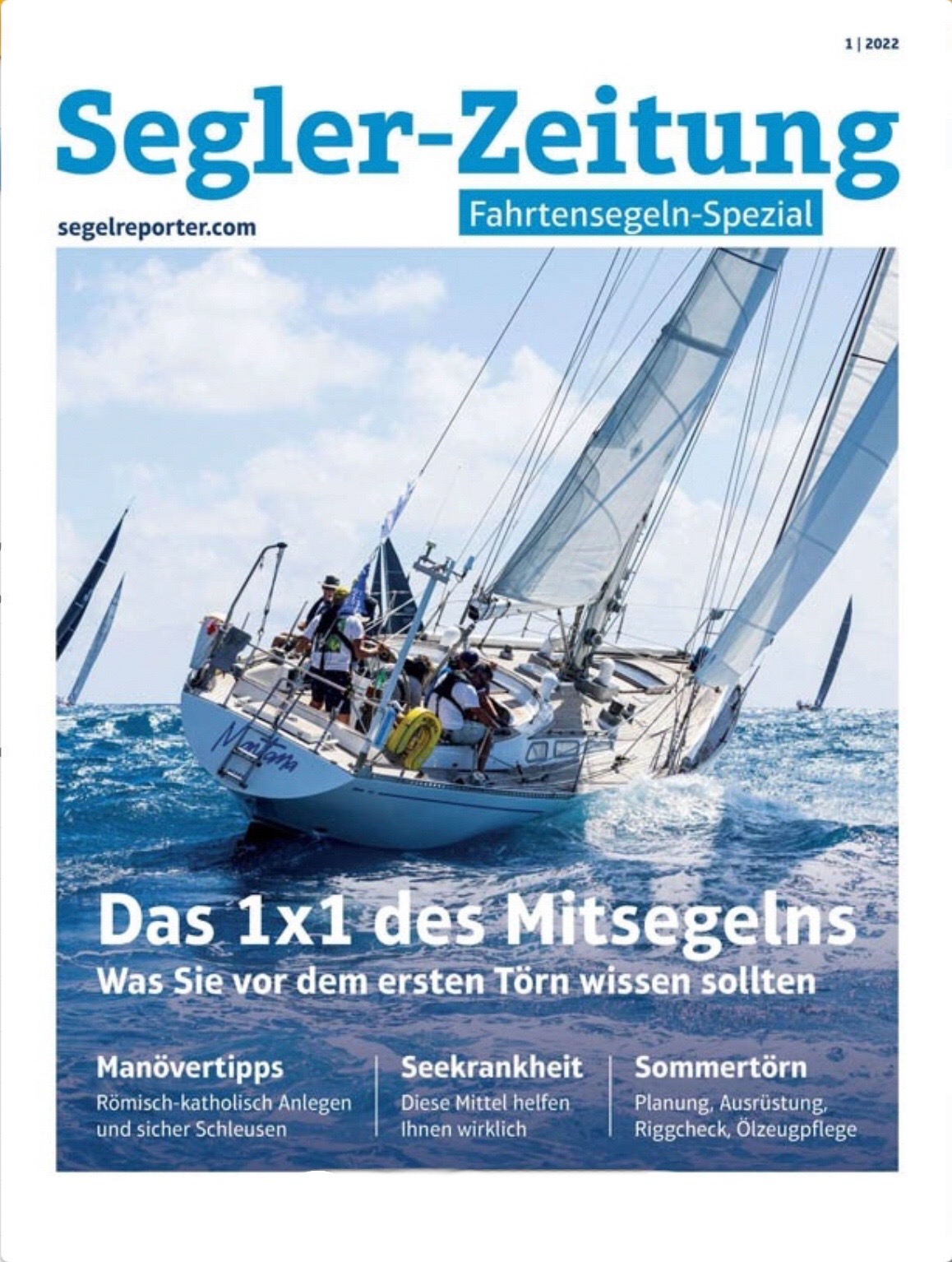 SY Montana, Swan 48 on the Cover of Segler-Zeitung
