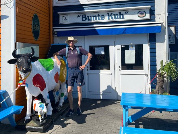 Markus with SY Montana, Swan 48 on Helgoland