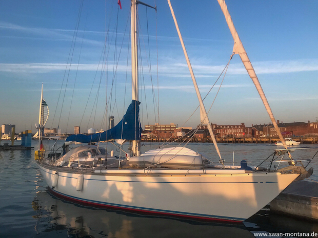 SY Montana, Swan 48 in Portsmouth